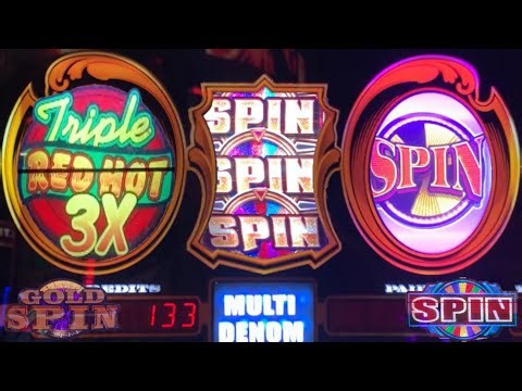 Wheel of Fortune Gold Spin + GOLD STANDARD JACKPOTS + 3 Reel Buffalo Golden 7's slots!