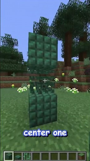 how to build a DARK PRISMARINE and COPPER WALL!! update 1.21 #shorts #minecraftbuilds #minecraft
