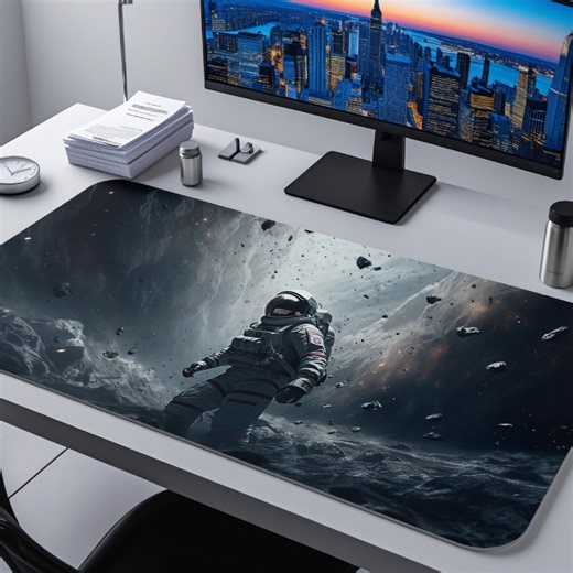Astronaut Space Gaming Pad, Large Galactic Desk Mat, Aesthetic Sci-fi Mouse Pad, XL Gaming Mousepad, Gift for Gamers - Etsy