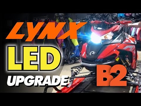 BRP Lynx 2022 Install Best Upgrade LED Headlights | 12000 Lumens Super Bright White