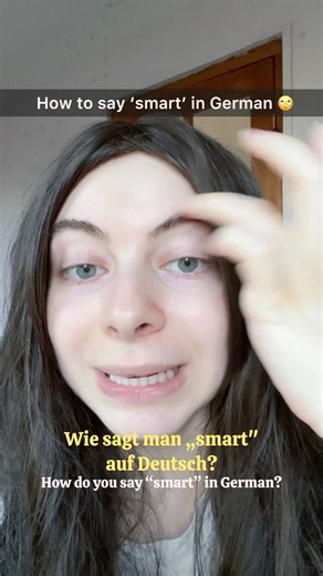 “Smart” in German #germanlanguage #bunpo #languageapp