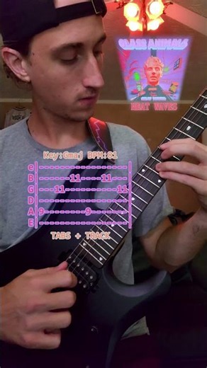 📢 *TABS w/Track* HEAT WAVES 📢 #guitarcover #guitarriff #heatwaves #guitar #summer