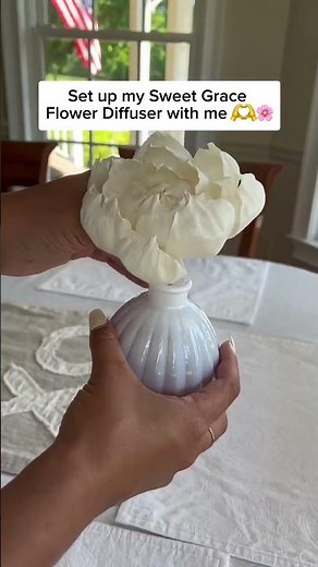 Set up my Sweet Grace Flower Diffuser With Me #homefragrance #homedecor