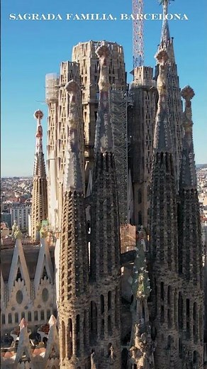 Stunning Aerial View of Sagrada Familia - Barcelona | Iconic Basilica From Above