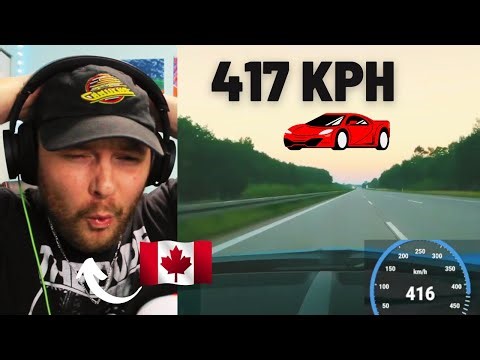 Canadian Reacts to Bugatti Driving on the Autobahn - 417 KPH (GPS)!!!!