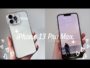 NEW IPHONE 13 PRO MAX UNBOXING | SILVER | CAMERA TEST | ASMR & AESTHETIC🤍