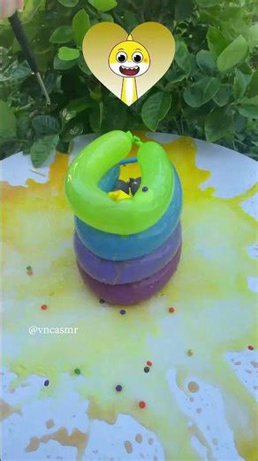 Colourful balloons orbeez popping