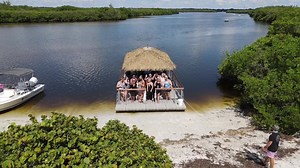 Tiki Bar Party Tour Boat offering cruises in Sarasota, Siesta Key, Cortez & Anna Maria Island Florida! | Low Tide Tours
