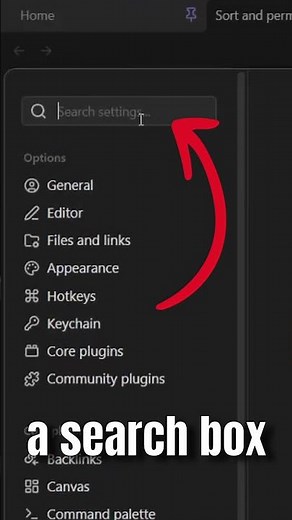 Find ANY Setting in Obsidian Instantly