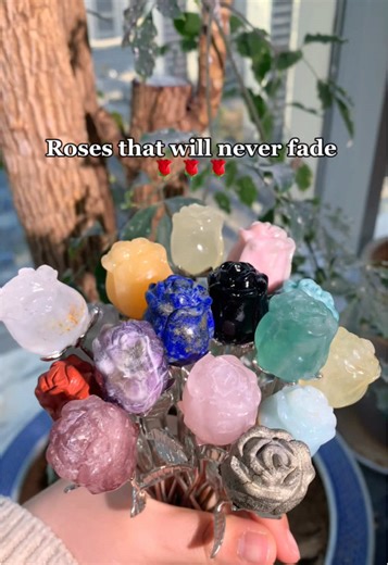 Vibrant Crystal Roses: Perfect for Healing and Decor
