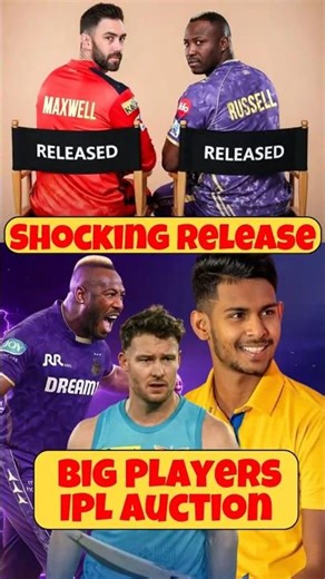 IPL Shocking Big Players Release 😱 Big Players in Auction 🔥