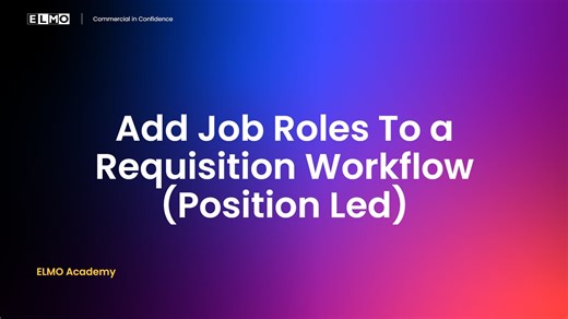 Add Job Roles to a Requisition Workflow
