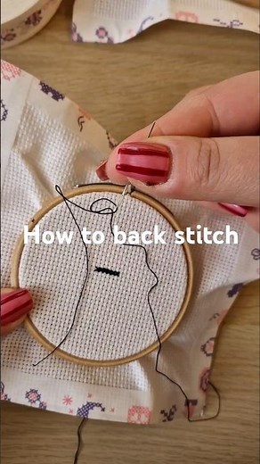 How to back stitch | cross stitch tips for beginners