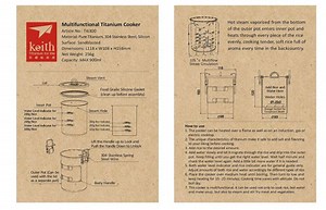 Keith Ti6300 900mL Titanium Pot Multipurpose Titanium Rice Cooker - Backpacking Light