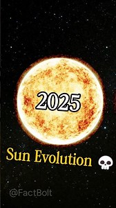 The Evolution of Sun (4.6B years) ☀️🧬 #space #sun #evolution