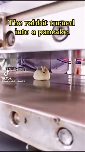 the rabbit turned into a pancake.