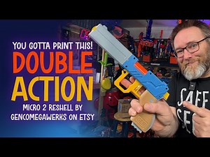 Turn a dollar-store blaster into this pistol with some 3D printed parts! Awesome project!