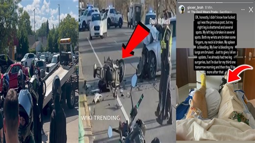 Gixxer Brah Crash in Cleveland while riding, Gixxer brah in his instagram story after the crash Well-known moto-vlogger Gixxer Brah was involved in a serious crash while riding to a motorcycle event in Cleveland. The incident occurred when a truck exiting a parking lot misjudged its speed and collided with his motorcycle. Gixxer Brah was rushed to the hospital with serious injuries, but fortunately, he survived. Gixxer brah in his instagram story update after the crash… Pray for Gixxer brah 🙏🏾