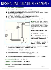 NPSHA Calculation Example #thedeengineers #compressortypes #miniaturecrafts #IndustrialApplications #electrician #question #airconditioningrepair #centrifugalcompressor #gascompression #fblifestyle | HVAC Technical Support