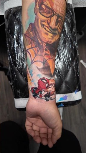 Spider man tattoo by Levgen