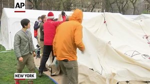 Central Park field hospital built to fight virus