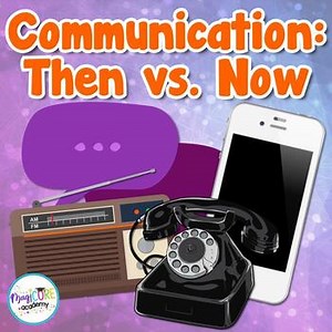 Communication: Then and Now History Digital Social Studies Activity 1st Grade