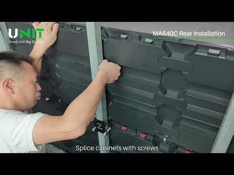 MA640C Indoor LED Screen | Rear Installation & Rear Maintenance Full Tutorial