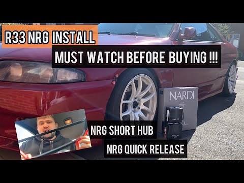 HOW TO INSTALL R33 NRG SHORT HUB/QUICK RELEASE AND NARDI WHEEL **WATCH THIS BEFORE BUYING !!!**