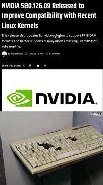 NVIDIA’s 580 New Linux Driver is HERE! Update & Fixes Breakdown #nvidia #artificialintelligence