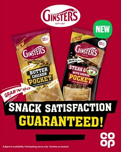 Pick up a Ginsters Pocket in your local Co-op. Part of the Lunch Time Meal Deal as a snack  | Co-op | Facebook