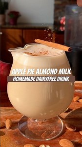 Easy Apple pie almond milk recipe recipe in descrip. #almondmilk #dairyfree #plantbasedmilk
