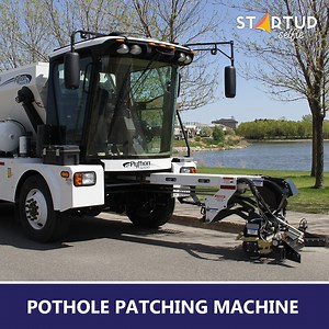 This machine helps one person easily carry out the entire patching operation within minutes, without ever leaving the comfort and safety of the operator’s cab. | Startup Selfie