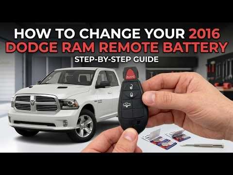 How to change your 2016 Dodge Ram 4 button remote battery