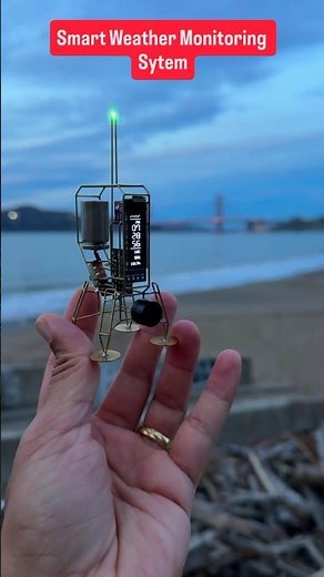 Mini Smart Weather Station with Blinking LED | Arduino OLED Project