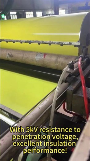 Light yellow high temperature polyester tape production video!#adhesivetape #foryou #factory