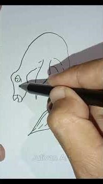 Tutorial menggambar mudah #art #drawing