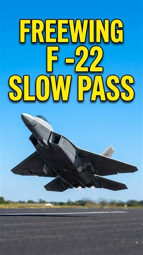 How slow can an RC F-22 actually fly? 😱 #rcplane #f22raptor #aviationdaily