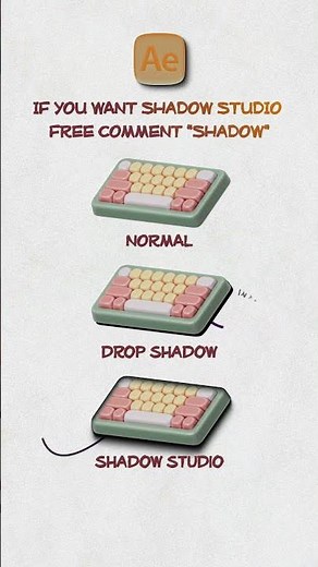 Drop Shadow & Shadow Studio plugin! #AfterEffects #MotionGraphics #DropShadow #AEPlugin
