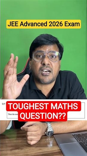 Toughest Maths Question in JEE Advanced 2026 Exam😱 #jee #shorts #pw #physicswallah