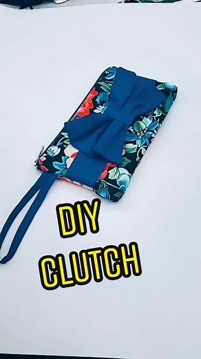 Cute homemade clutch! #sewing #craft #art #style #diy #fyp #fashion #clutch #thrift #transformation