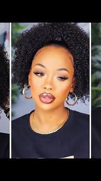 The Most Natural Afro Kinky Curly Drawstring Ponytail for 4C Hair | BetterLength