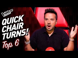 QUICKEST CHAIR TURNS On The Voice! | TOP 6 (Part 4)