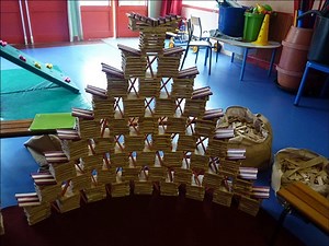 Ecole Mortefontaines Maternelle - animation KAPLA - Deuil La Barre