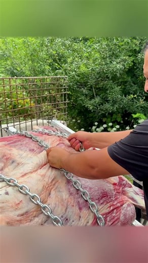 Wilderness Feast – Cooking a Whole Bull Over Open Fire 🔥