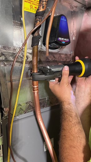 Satisfying RLS crimp tool video 👌🏼 #hvac #hvaclife #airconditioning #hvactechnician #hvacservice #hvactech #heating #plumbing #hvacr #hvacinstall #hvacrepair #cooling #ac #heatingandcooling #construction #hvactools #airconditioner #hvaclove #hvaccontractor #electrical #plumber #contractor #qualityhvac #maintenance #hvacmaintenance #acrepair #hvactips #tradesman