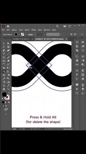 How to make a modern Infinity Logo in Illustrator