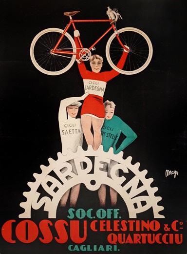 1982.decoration Poster for Room.home Interior.vintage Wall Design.quality Reproduction Art Print. Italian Bicycle Ad Cossu Cycling Race - Etsy
