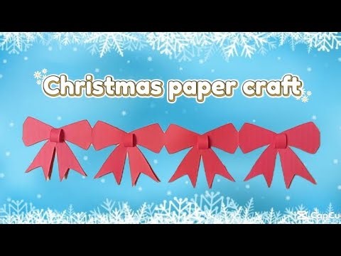 Make a Super Easy Garland in minutes ! DIY Christmas paper craft