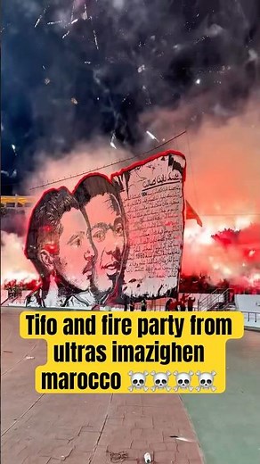 Ultras Imazighen Morocco Go INSANE! Massive Flare Show & Epic Tifo Display 🔥🥇