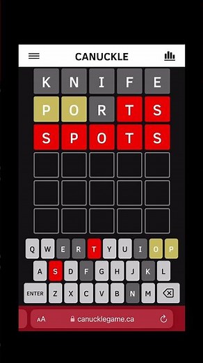 Canuckle Canadian Wordle #527 - Oct 23, 2023 Solution